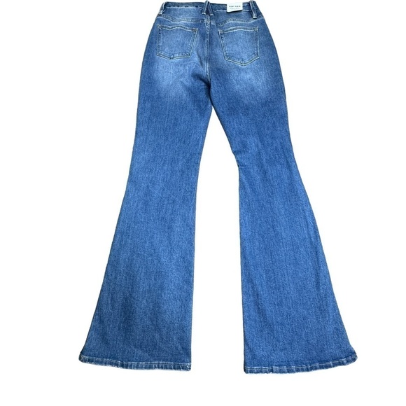 Top Tier high rise flare leg jeans tall NWT 9 - Picture 4 of 8